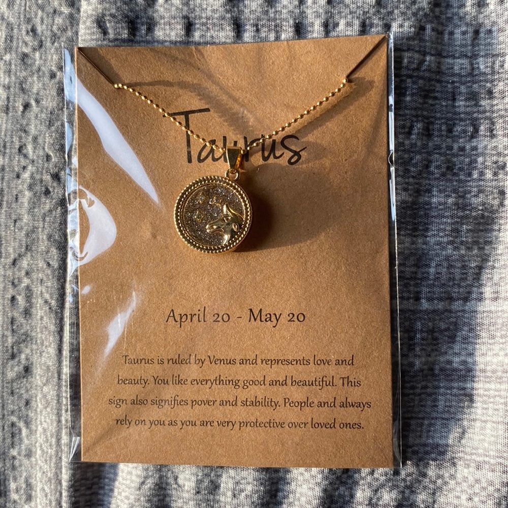 Taurus Zodiac Necklace